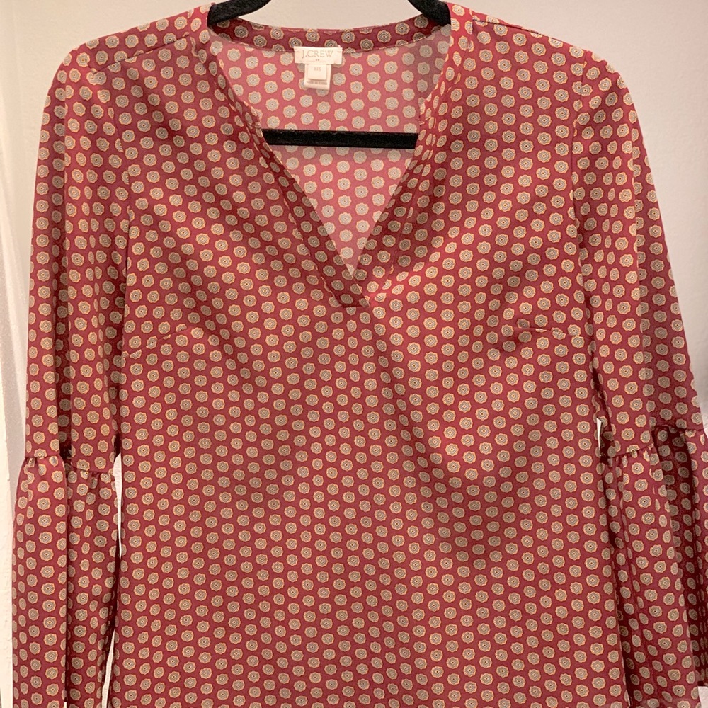J. Crew Bell Sleeve Top